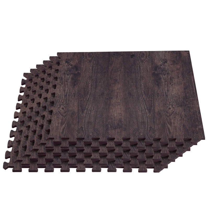 We Sell Mats Forest Floor Farmhouse 3/8 Inch Thick Printed Foam Tiles, Premium Wood Grain Interlocking Foam Floor Mats, Anti-Fatigue Flooring â€“ Stylish Flooring Solution - Image 1